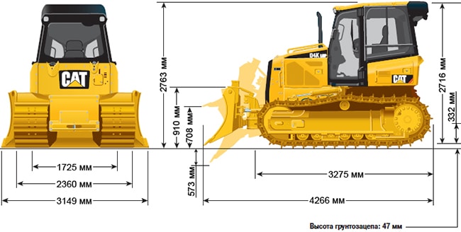 Бульдозер Caterpillar D4